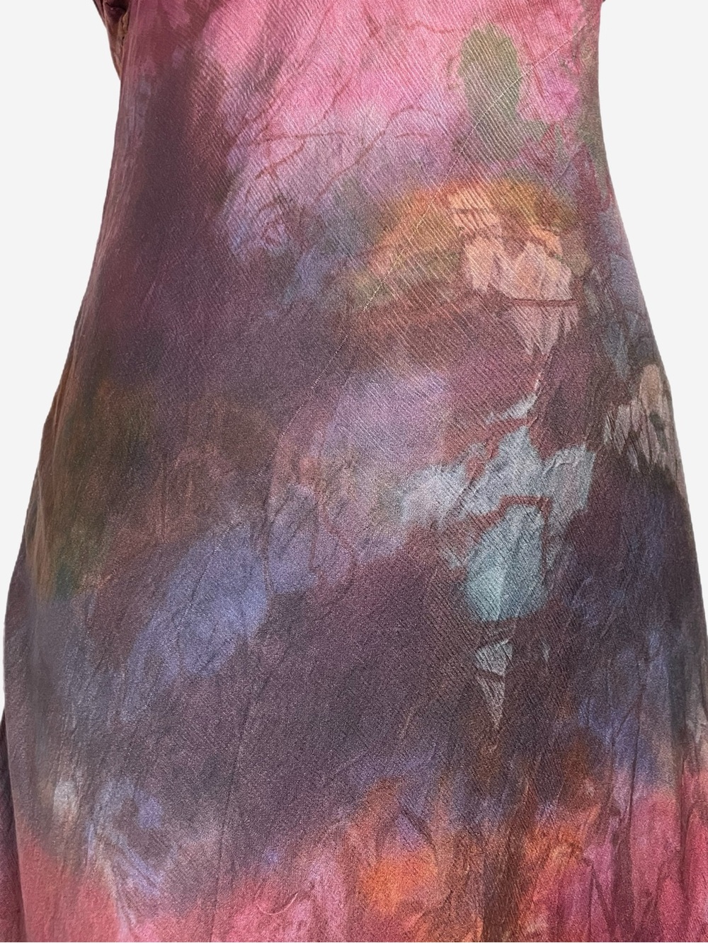 Momo Falana NYC Pink hand dyed silk halter tie waist midi dress designer XS/S - Picture 4 of 16